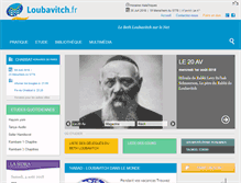 Tablet Screenshot of loubavitch.fr